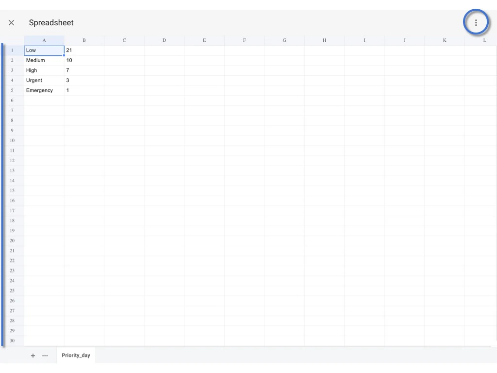 Preset Spreadsheet - Add and Merge with the template (Company level)