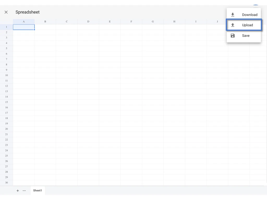 Preset Spreadsheet - Add and Merge with the template (Company level)