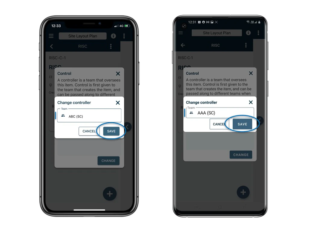 Change the controller of the process