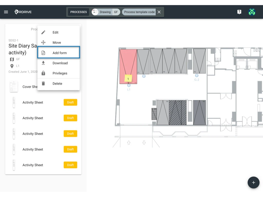 How to add an Additional Form to a Process/Checklist?
