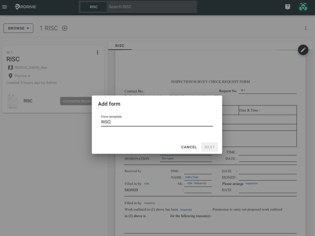 How to add an Additional Form to a Process/Checklist?
