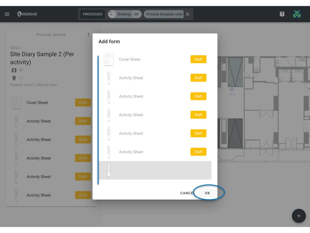 How to add an Additional Form to a Process/Checklist?