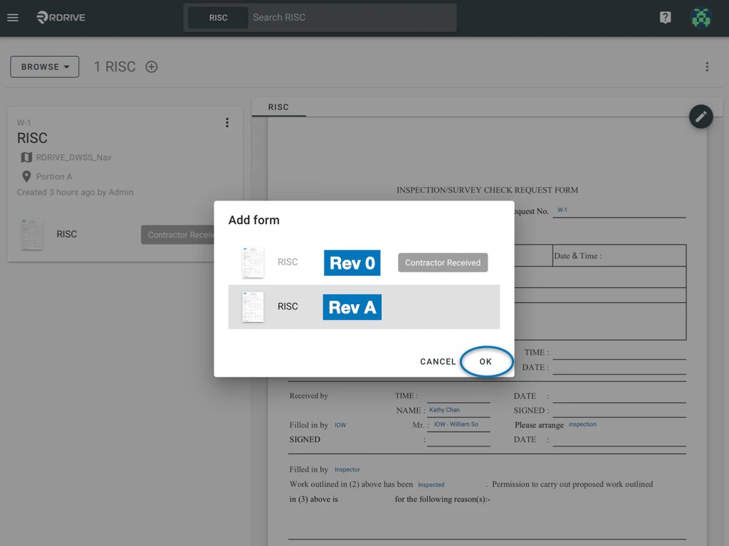 How to add an Additional Form to a Process/Checklist?