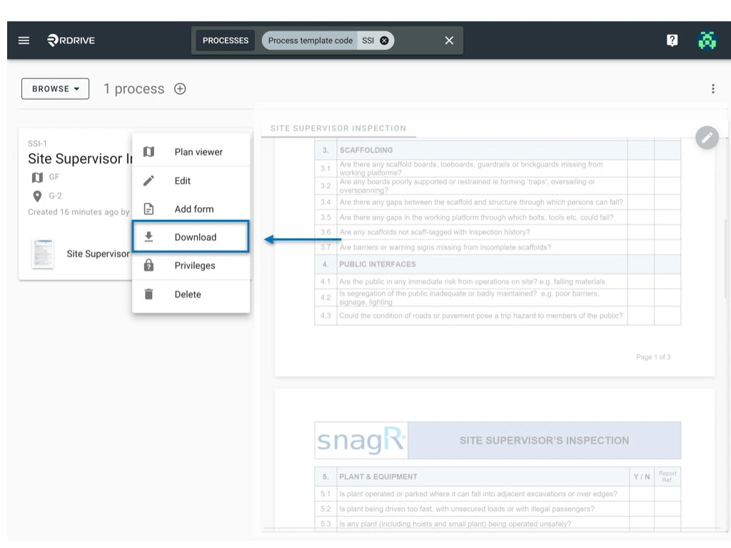 Can I export the entire process as PDF?
