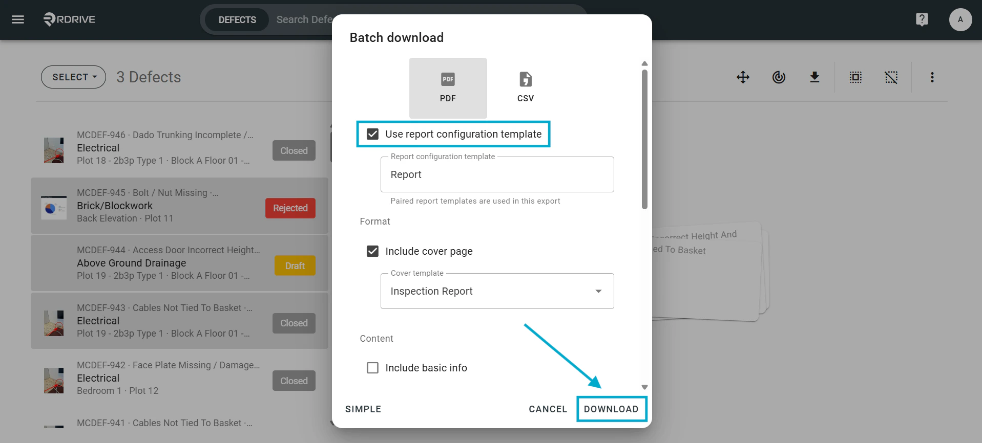 How do I generate an issue/defect/record report?