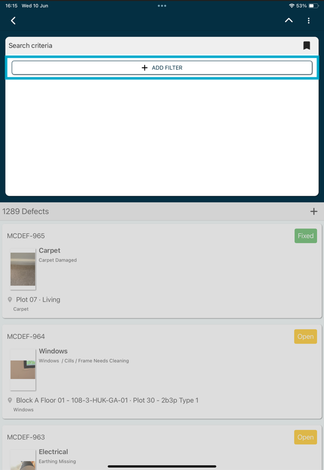 Save a Bookmark for filter