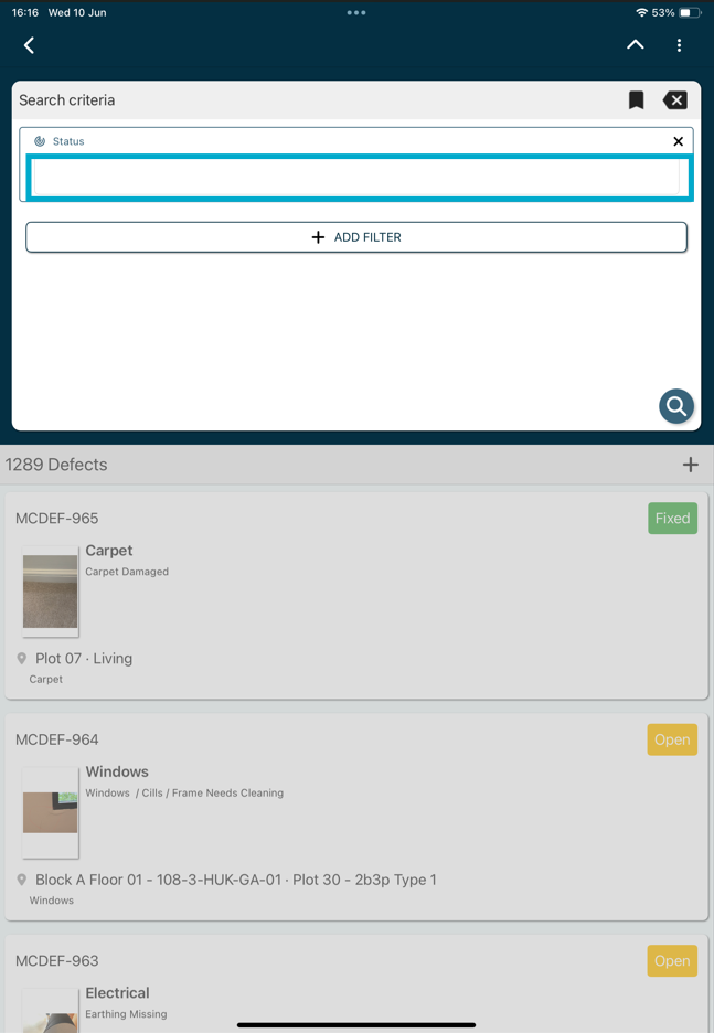 Save a Bookmark for filter