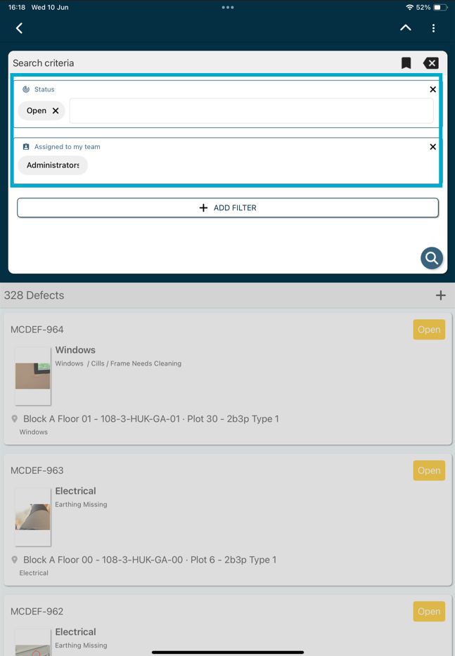 Save a Bookmark for filter