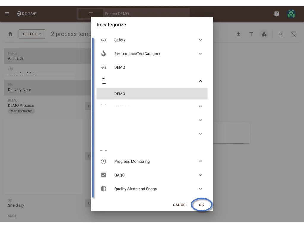 How to recategorize?