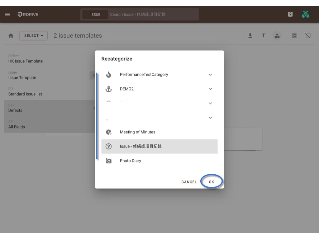 How to recategorize?