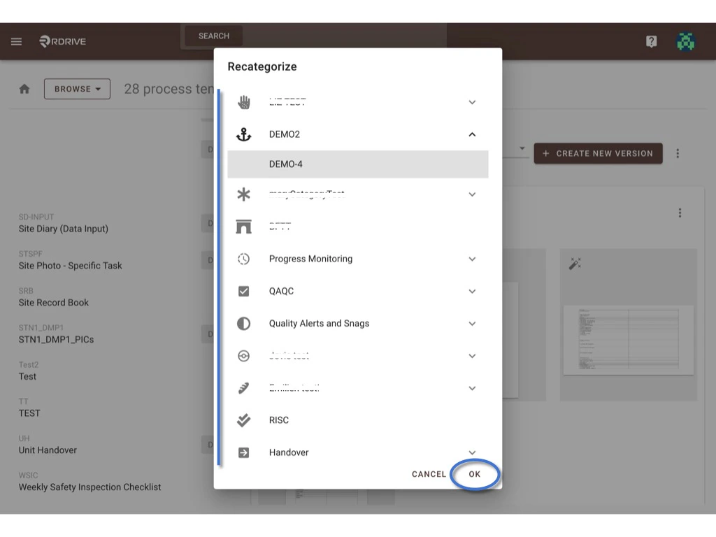 How to recategorize?