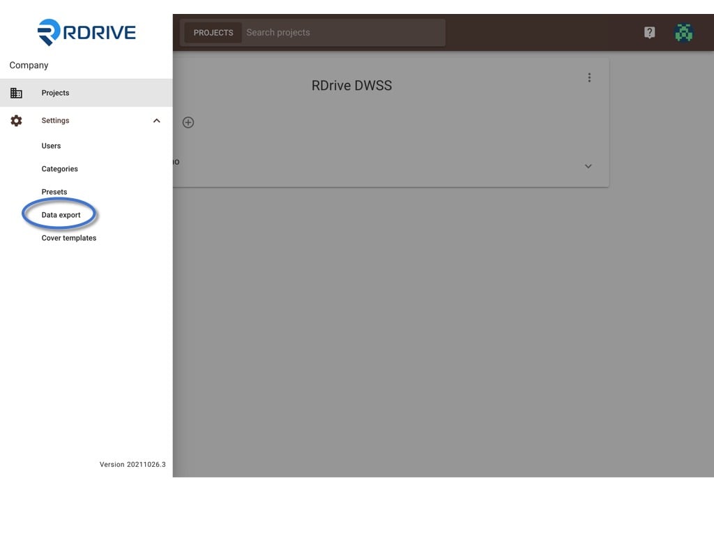 How to create a Data export template?