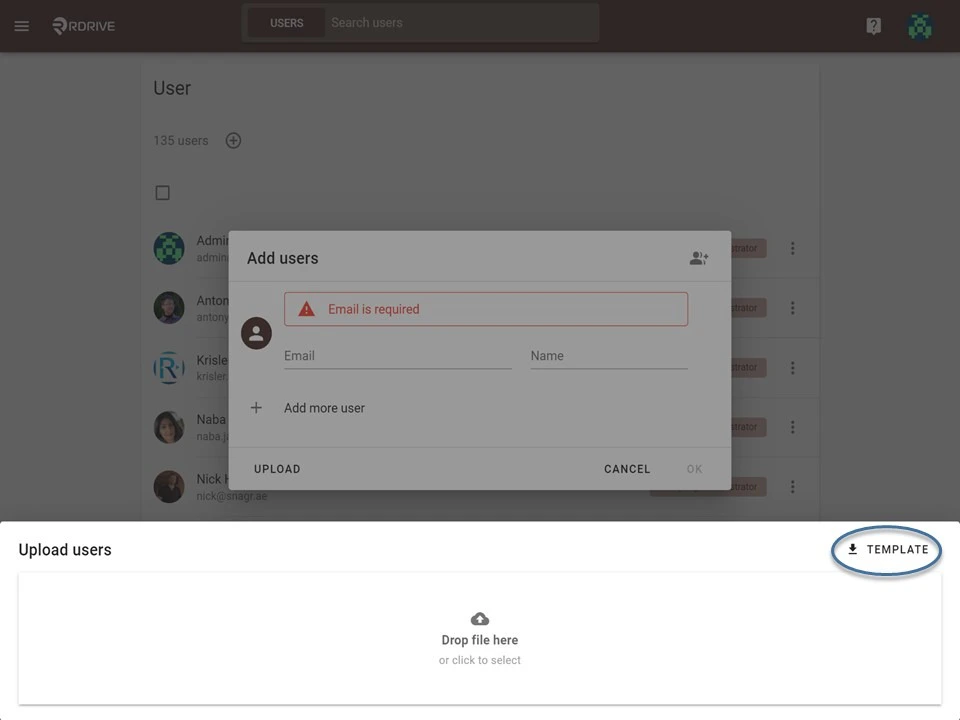 How to add user(s) to the Company Level