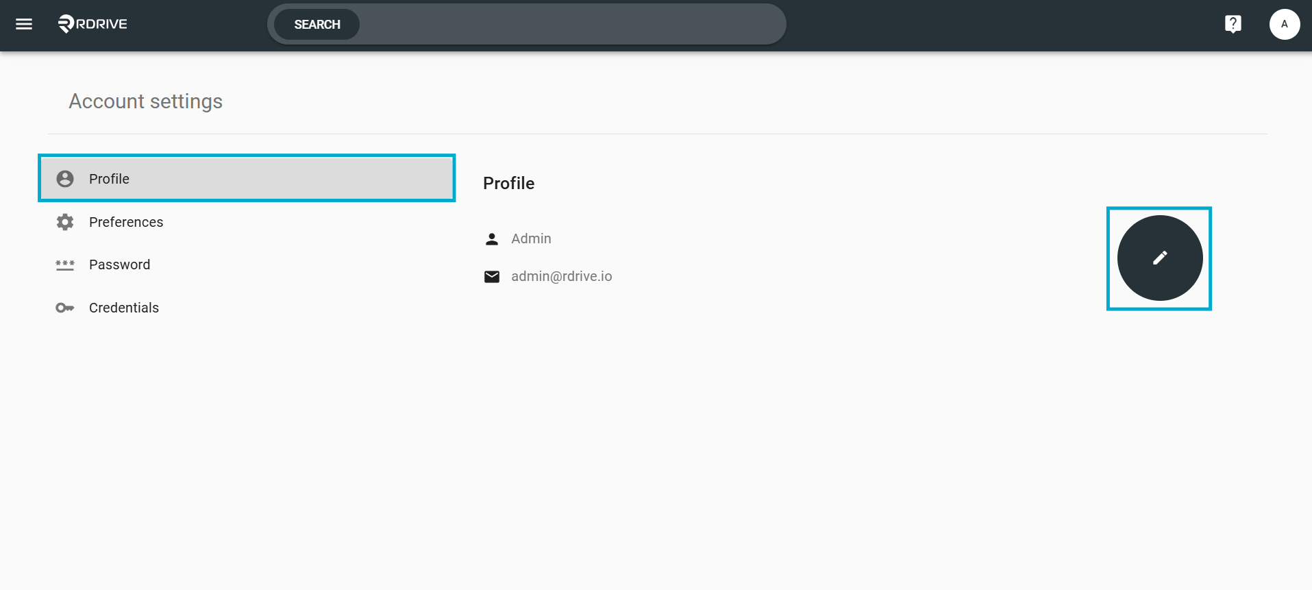 Edit my Account Settings