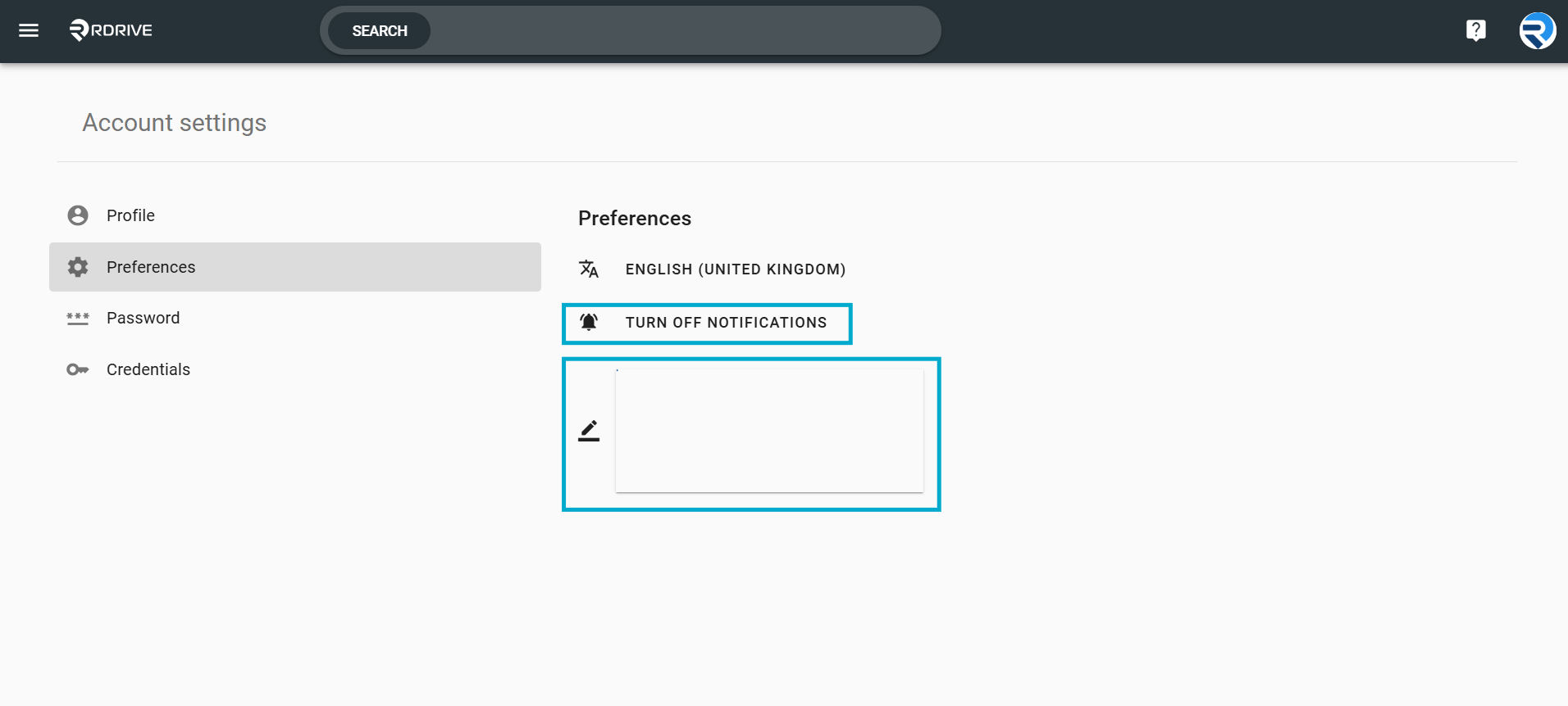 Edit my Account Settings