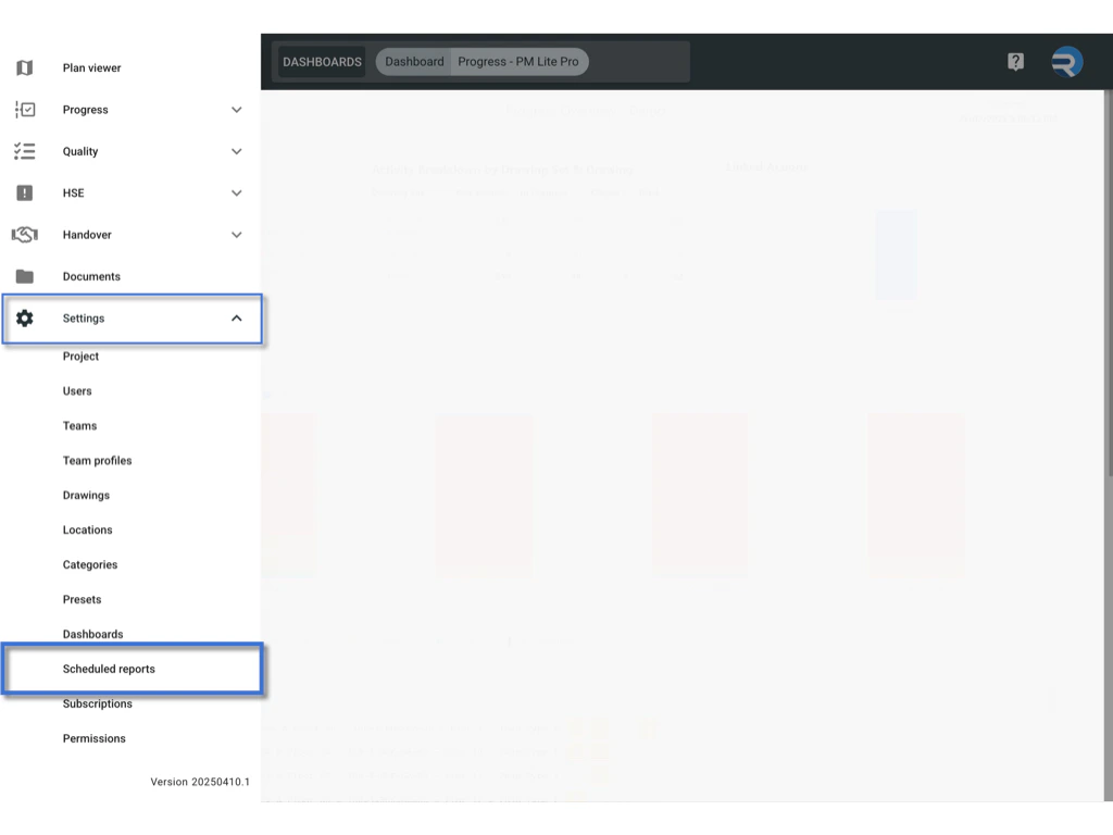 Managing Scheduled Report Policies in RDrive