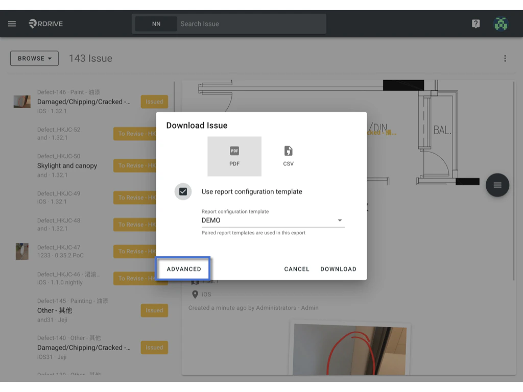 Set up a Report configuration
