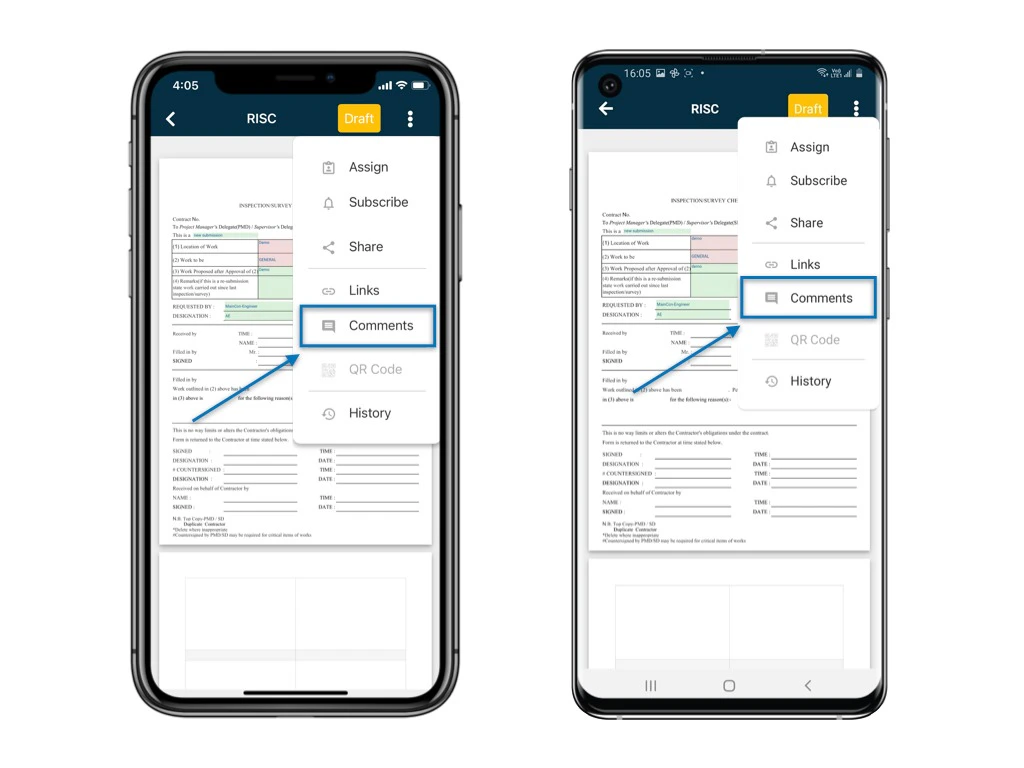How does the comment function work?