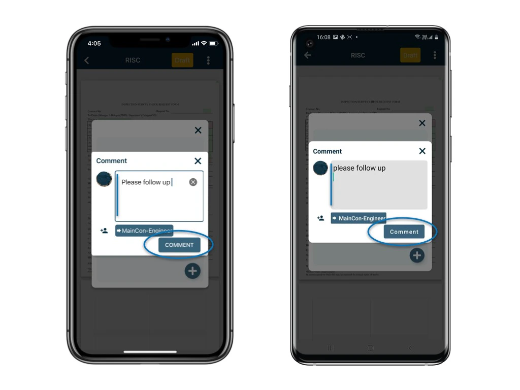 How does the comment function work?
