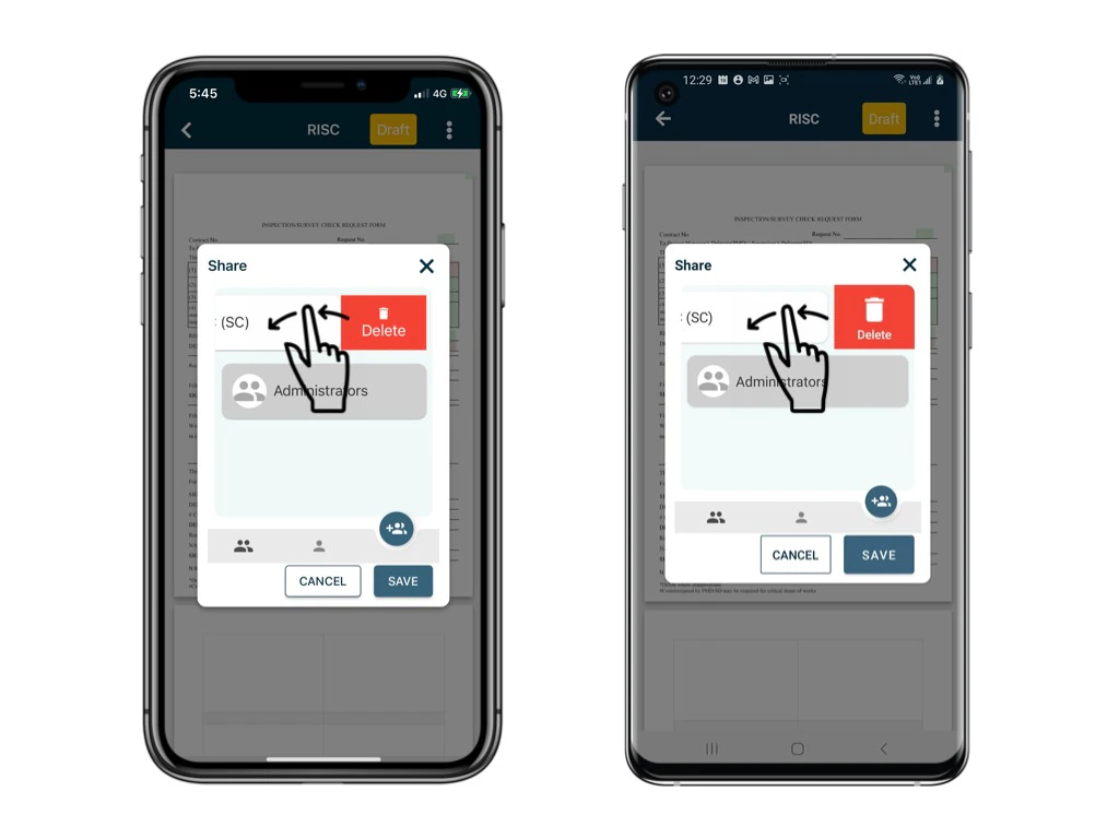 How to share a form with other users?