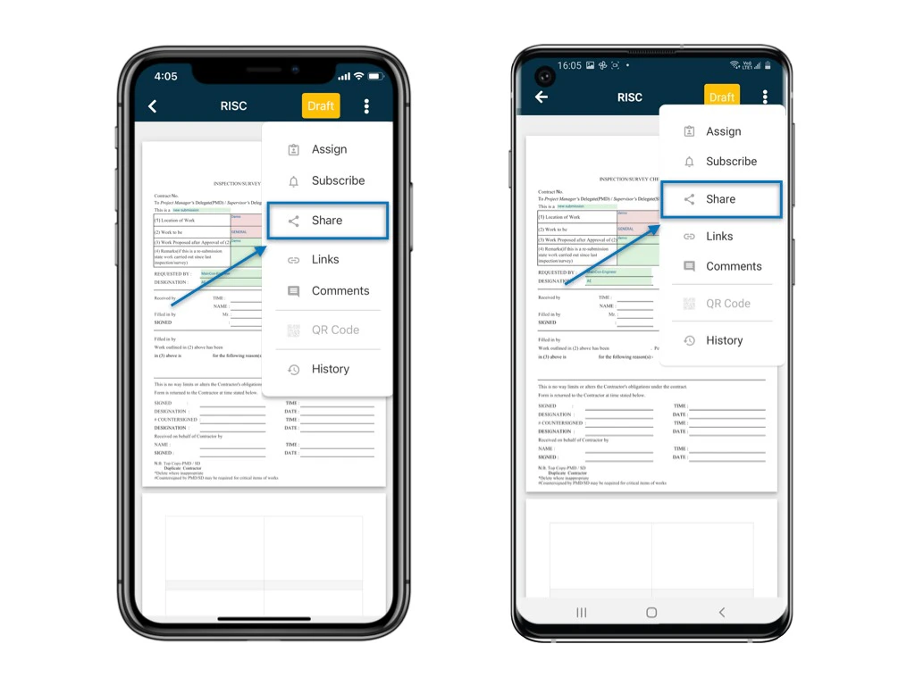 How to share a form with other users?