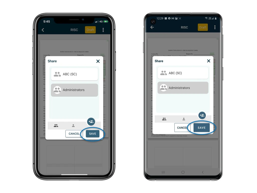 How to share a form with other users?