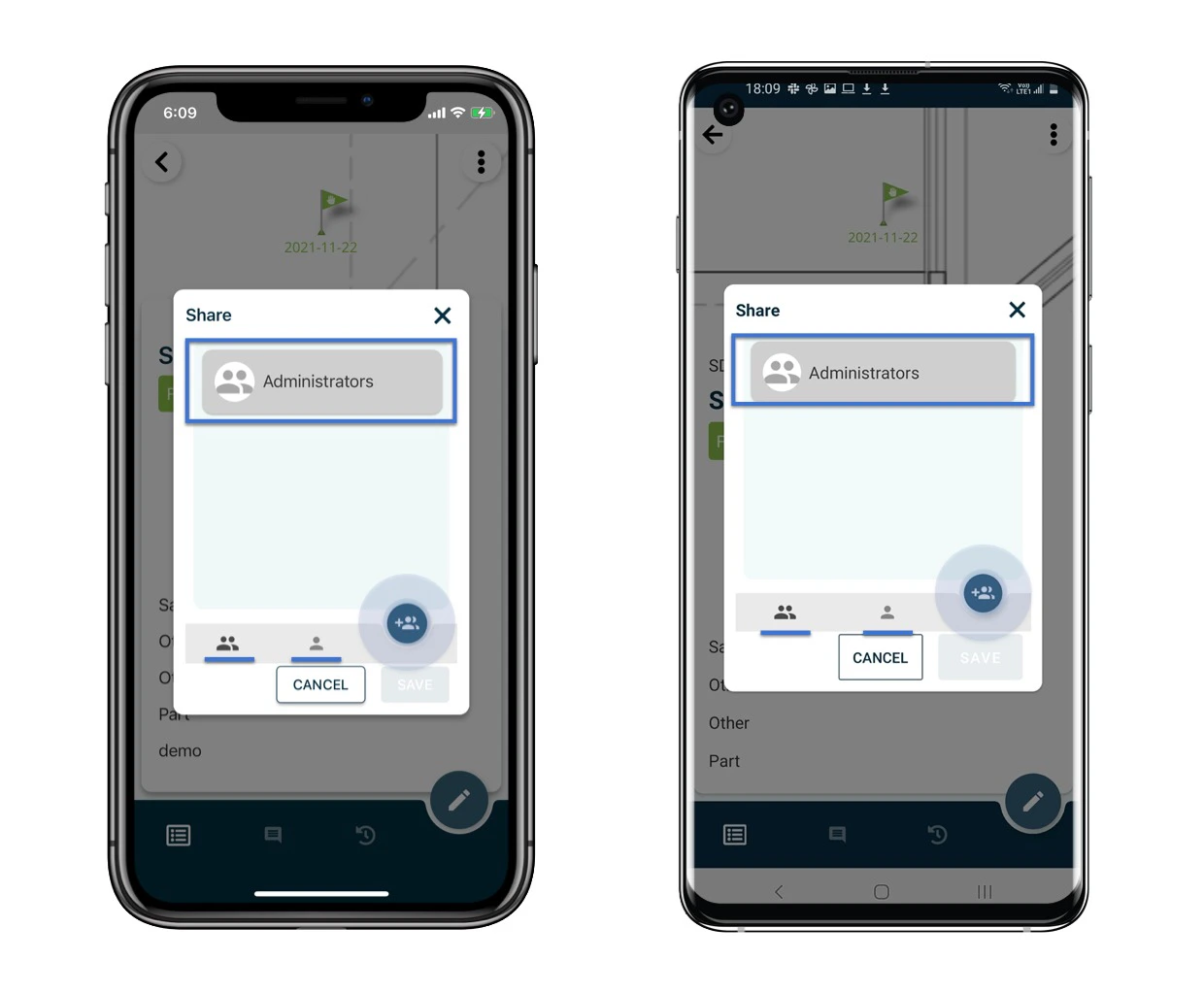 How to share the issue/record?