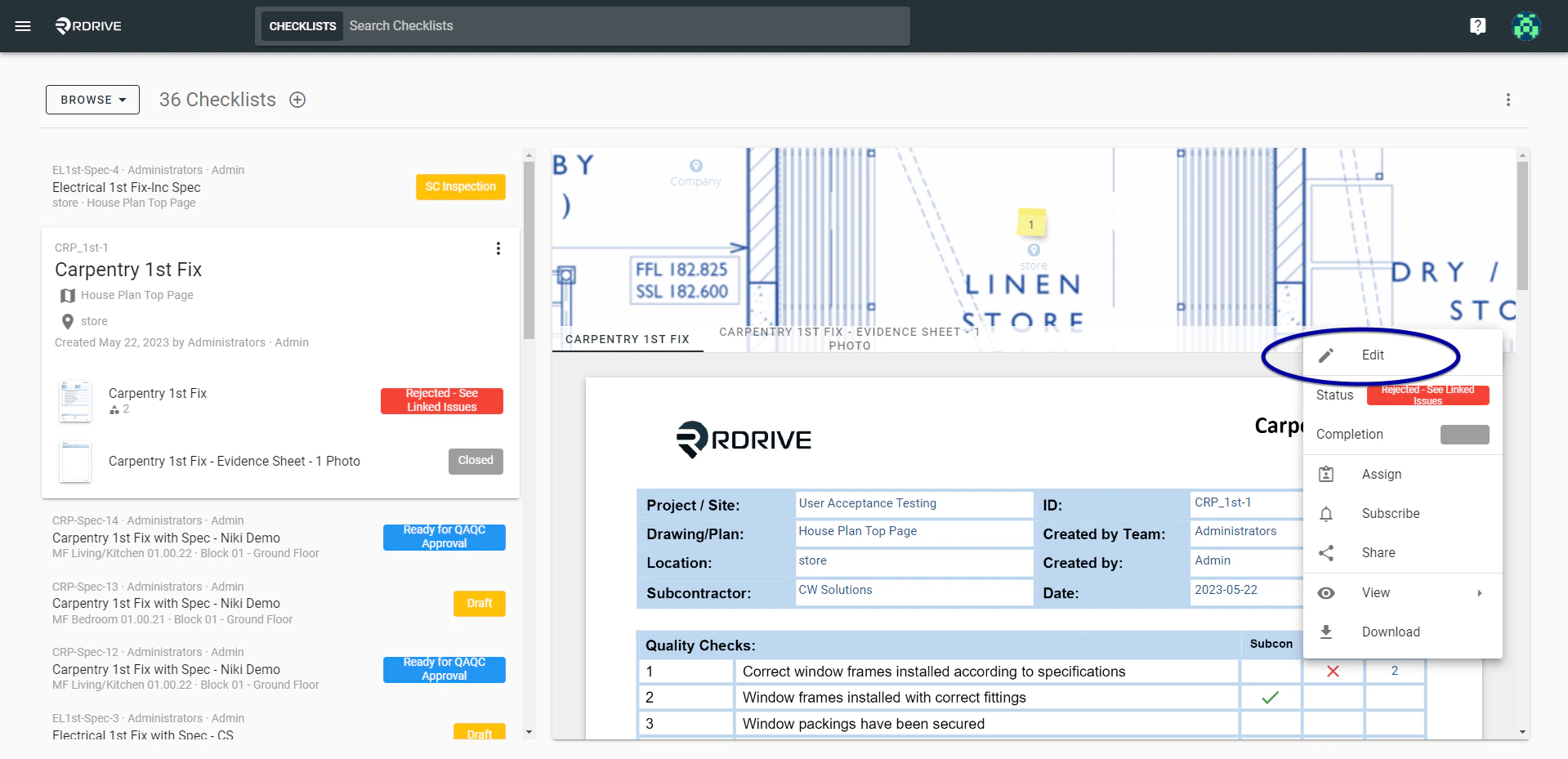 How do I Subscribe others to a Process/Checklist Form?