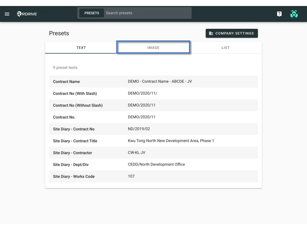 How to edit a preset image?