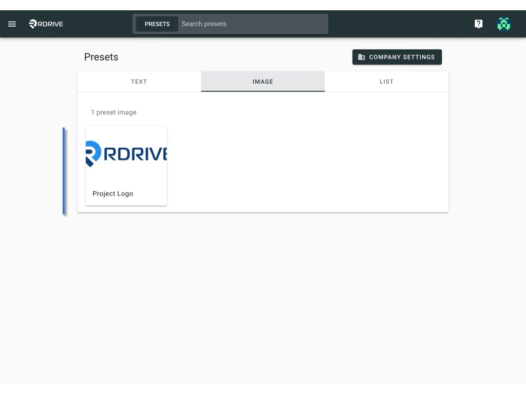 How to edit a preset image?