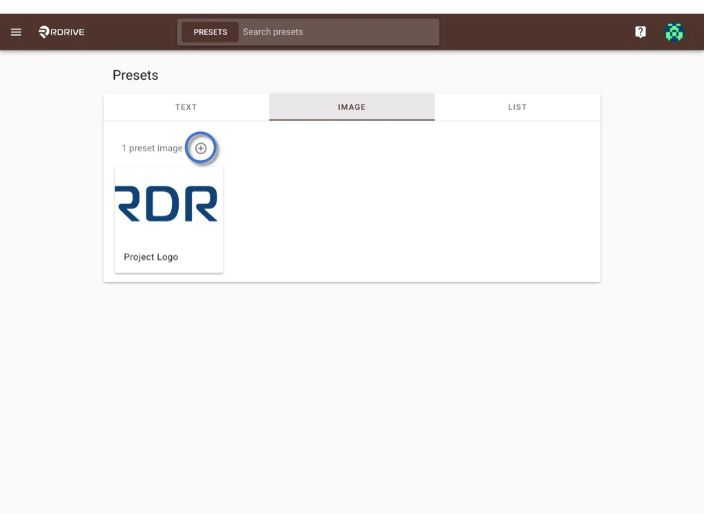 How to set up / edit a preset image? (Company level)