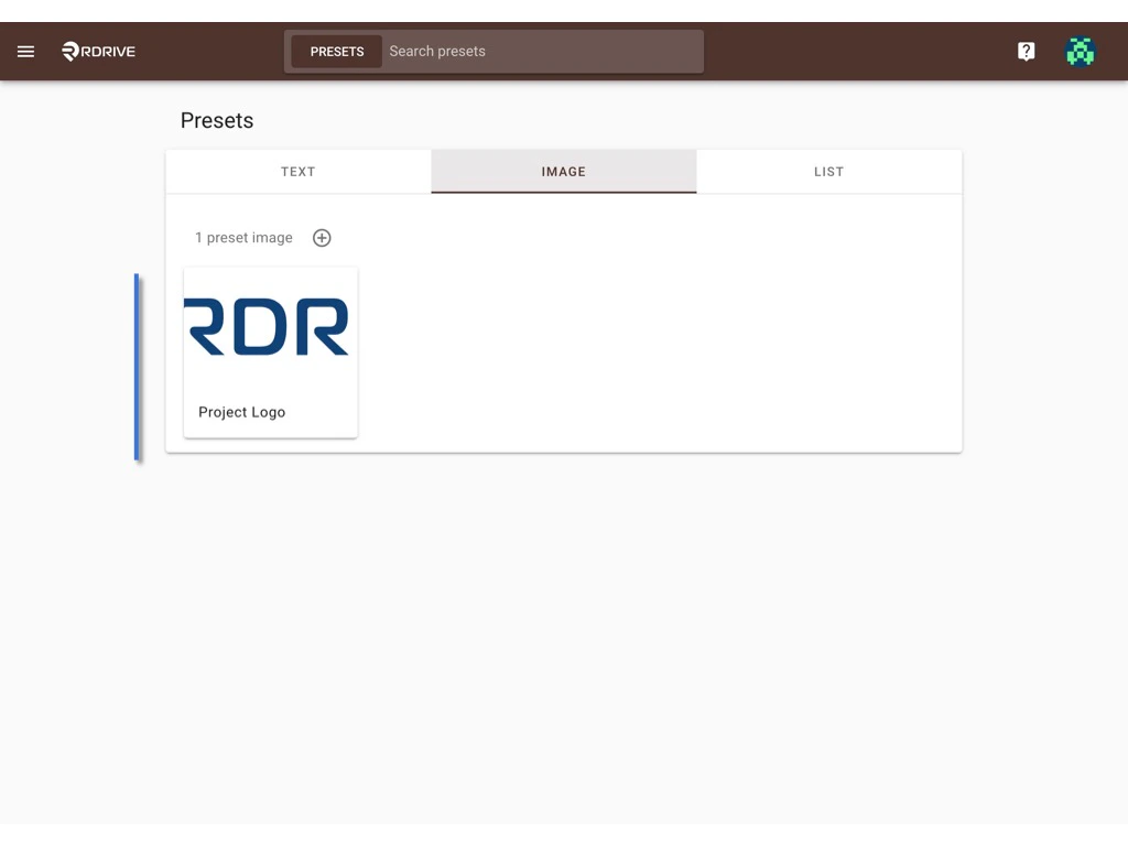How to set up / edit a preset image? (Company level)