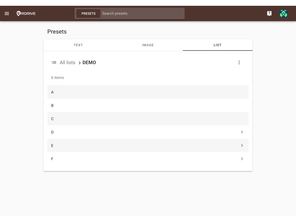 How to set up / edit preset lists? (Company level)