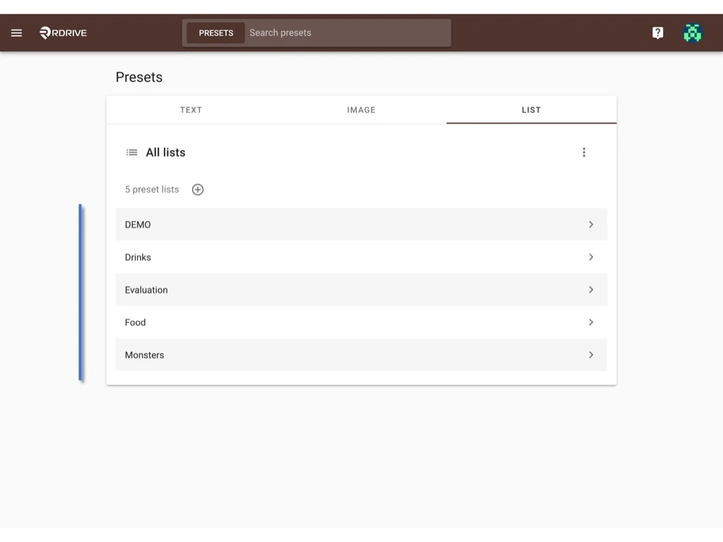 How to set up / edit preset lists? (Company level)