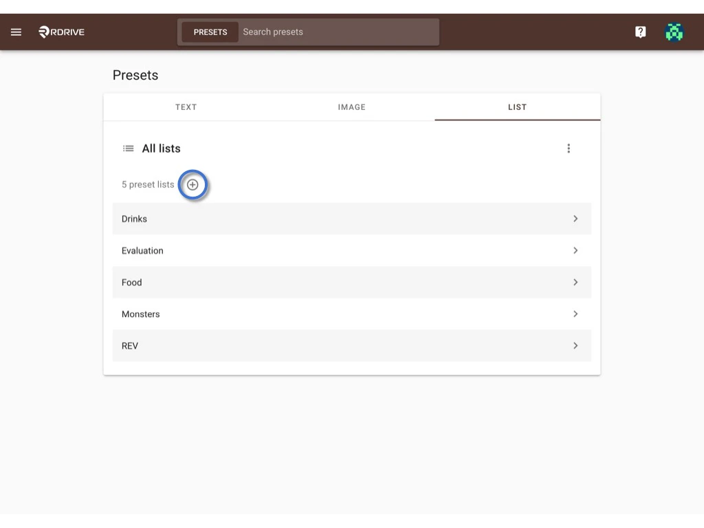 How to set up / edit preset lists? (Company level)