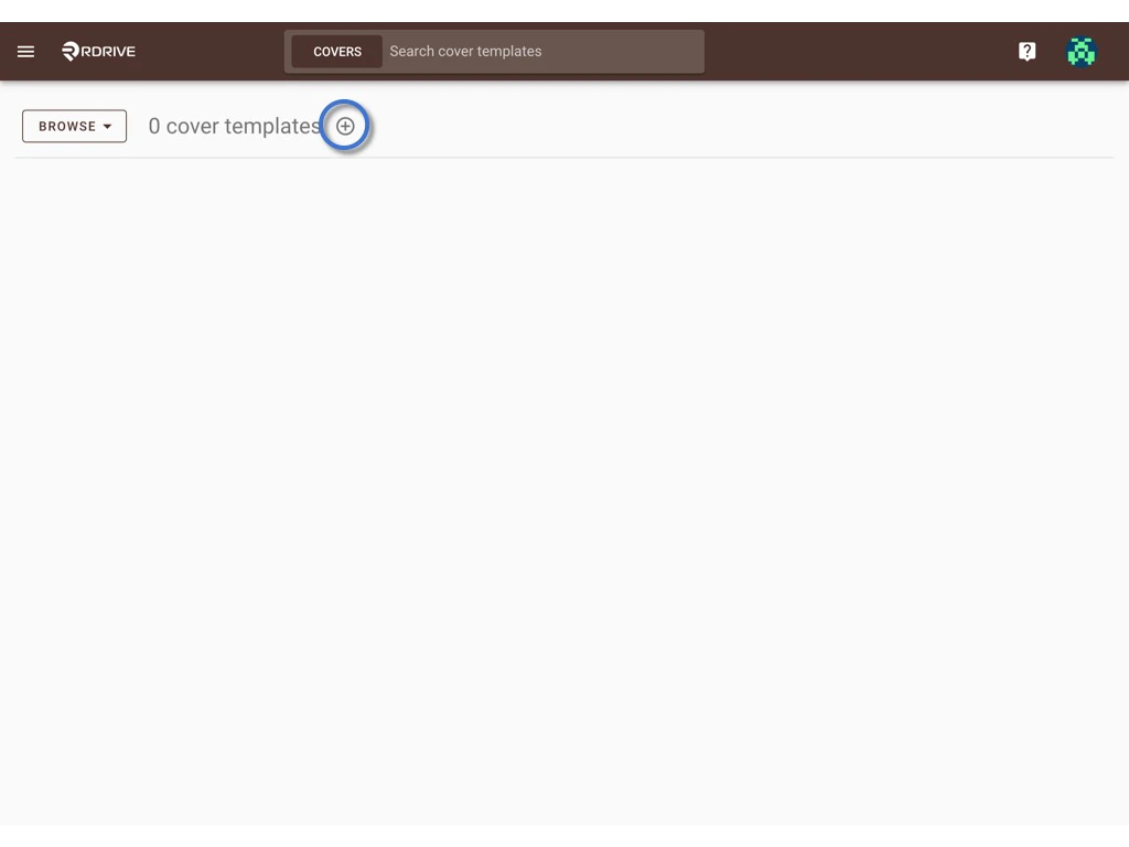 Create a report cover template