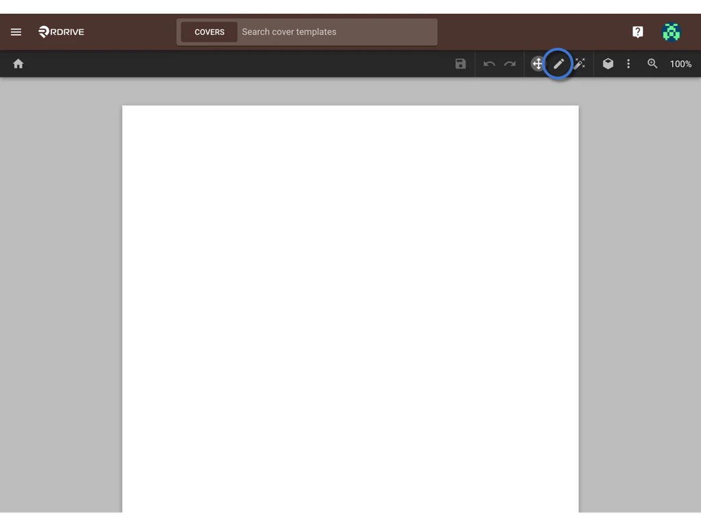 Create a report cover template