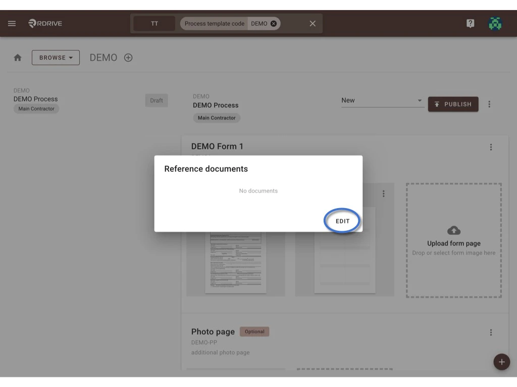 Form Reference document
