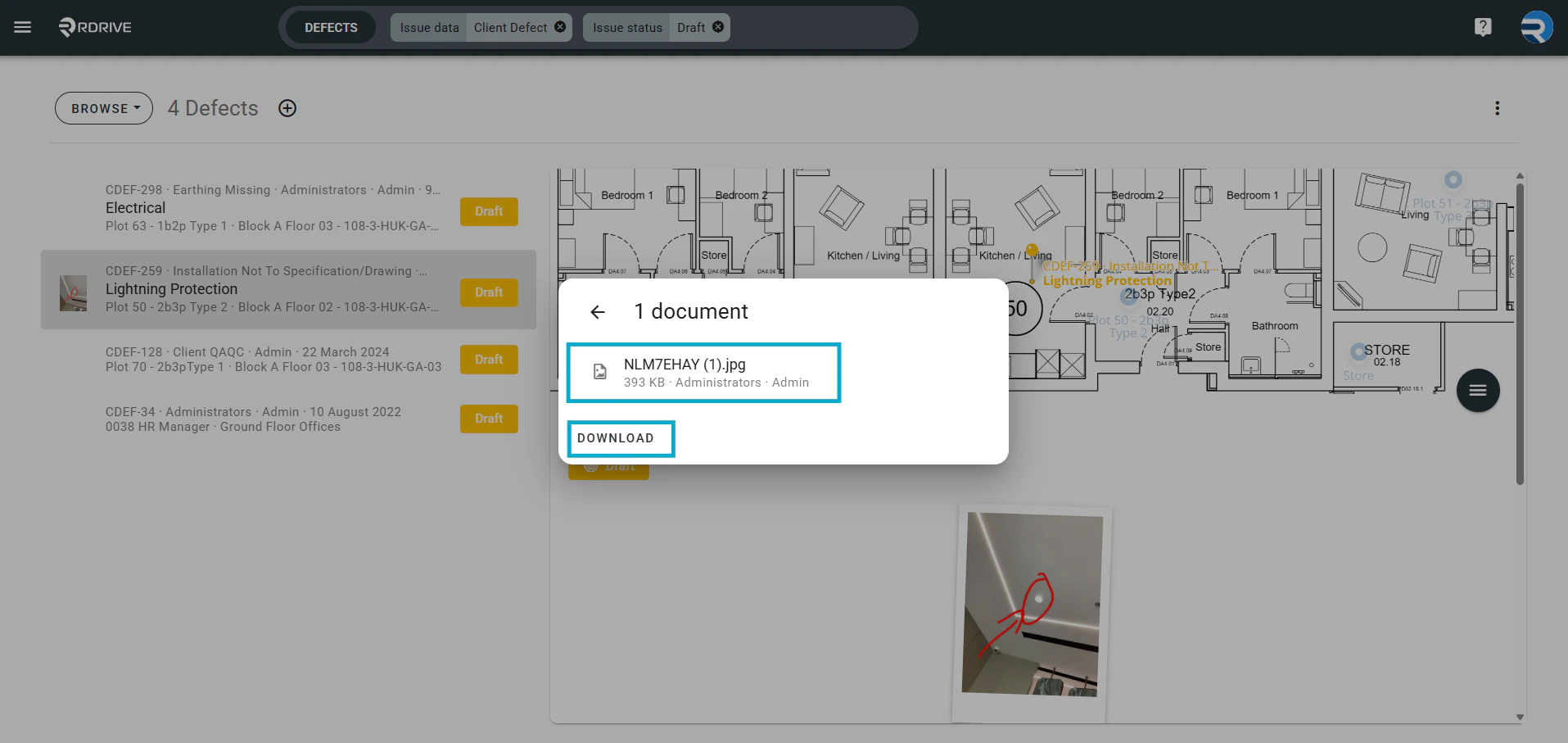 How to upload documents to an issue/defect/record?