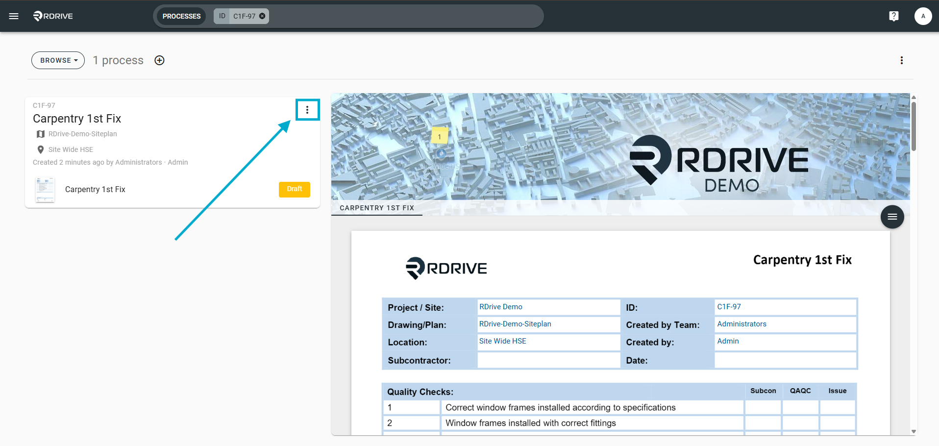 Updating the External Reference of a Process