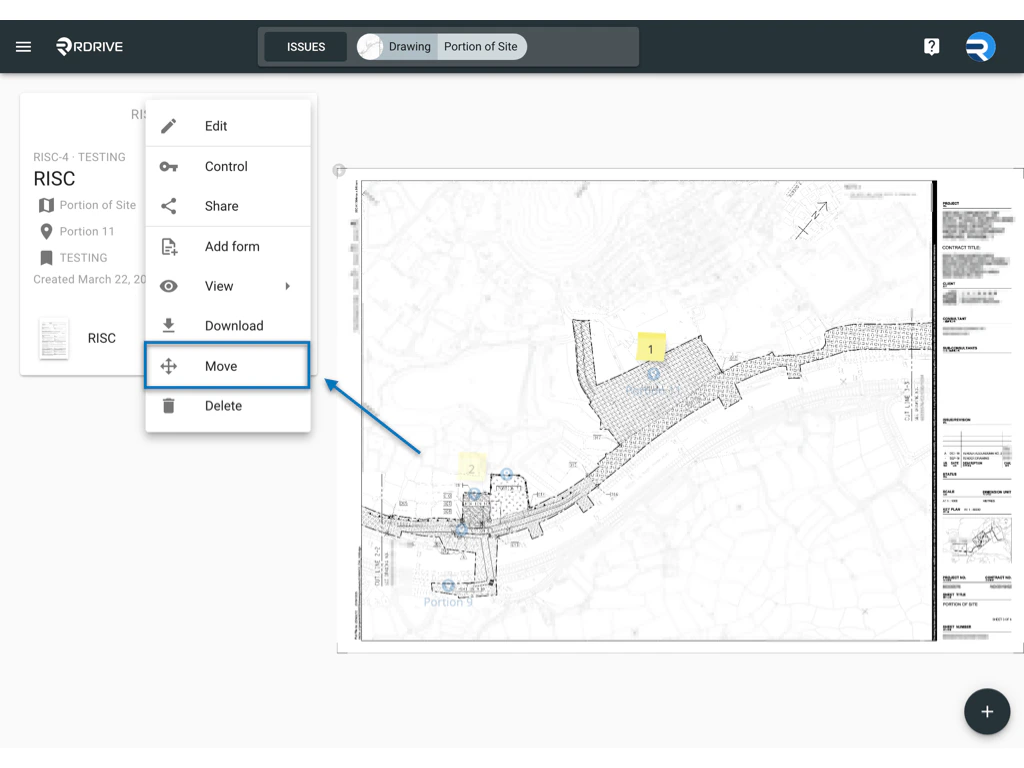 Can I change the location of a Process?