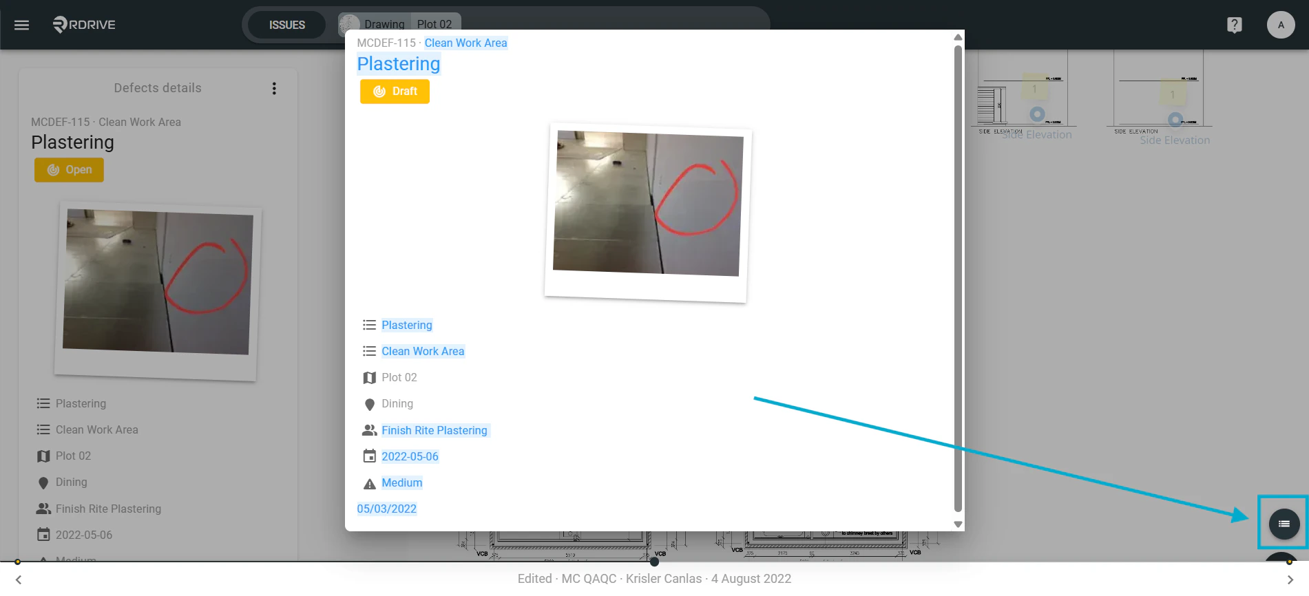 How do I view issue/defect/record history?