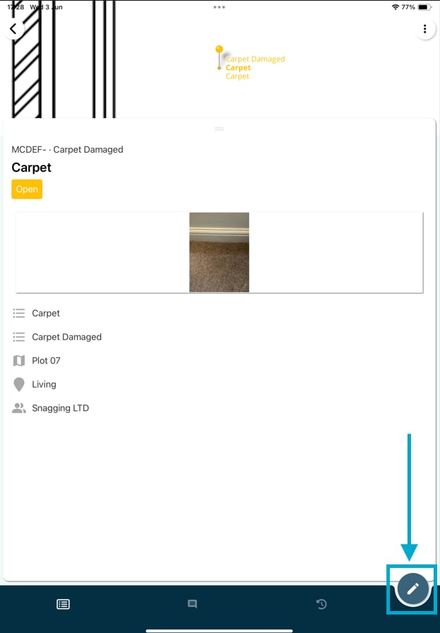 How to update issues? (APP)