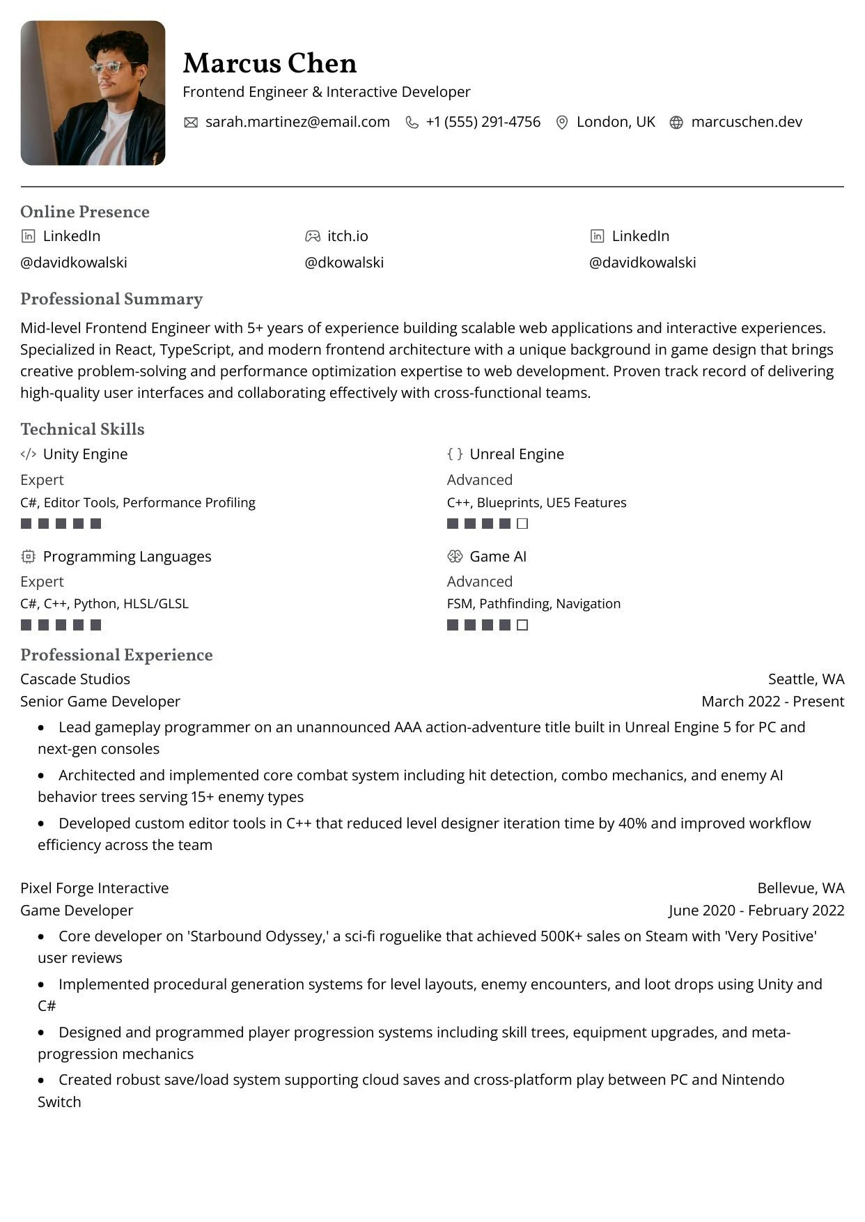 Onyx template preview