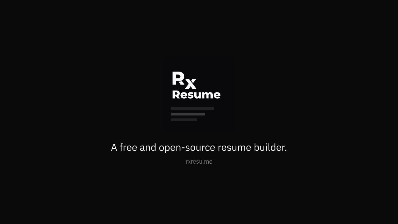 Reactive Resume Banner
