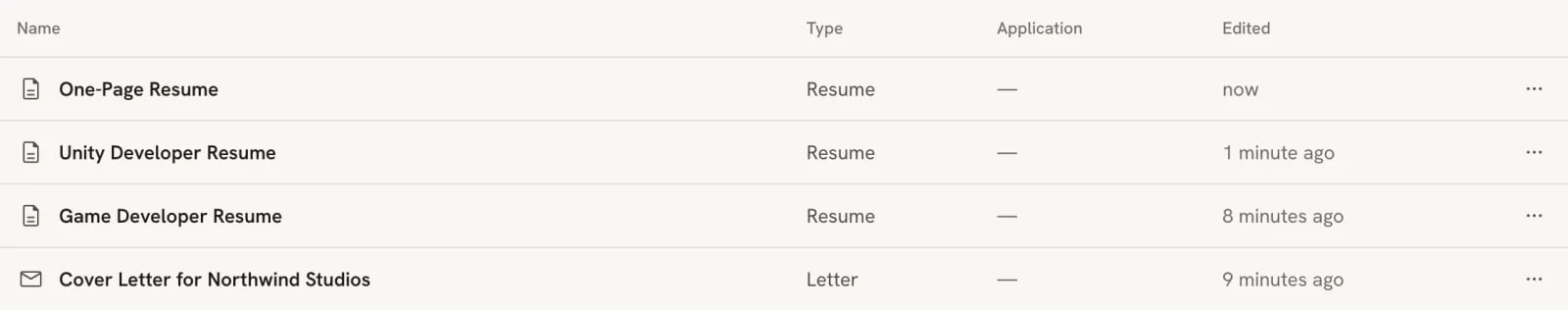 Cv Format Types Managing your documents - Reactive Resume