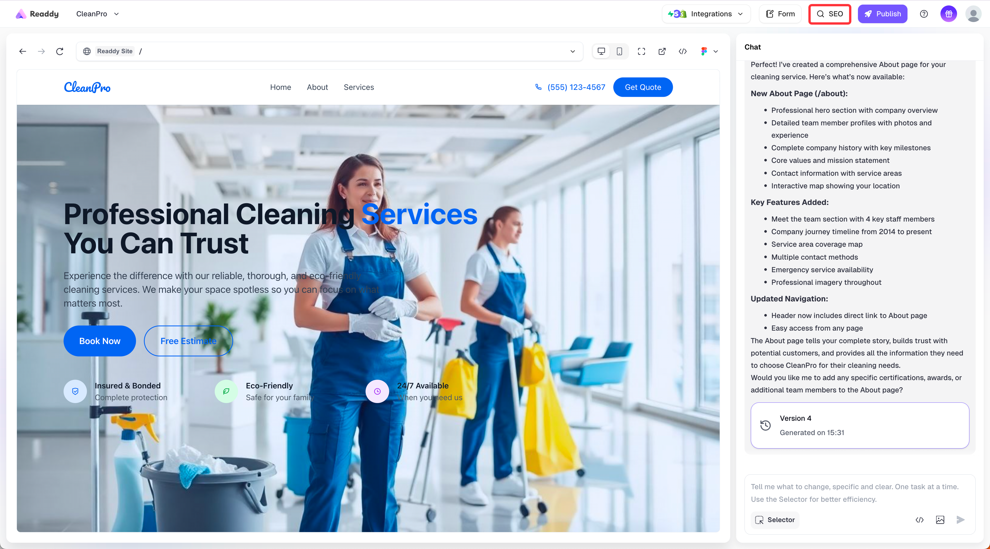 SEO Advanced Configuration - Readdy Docs