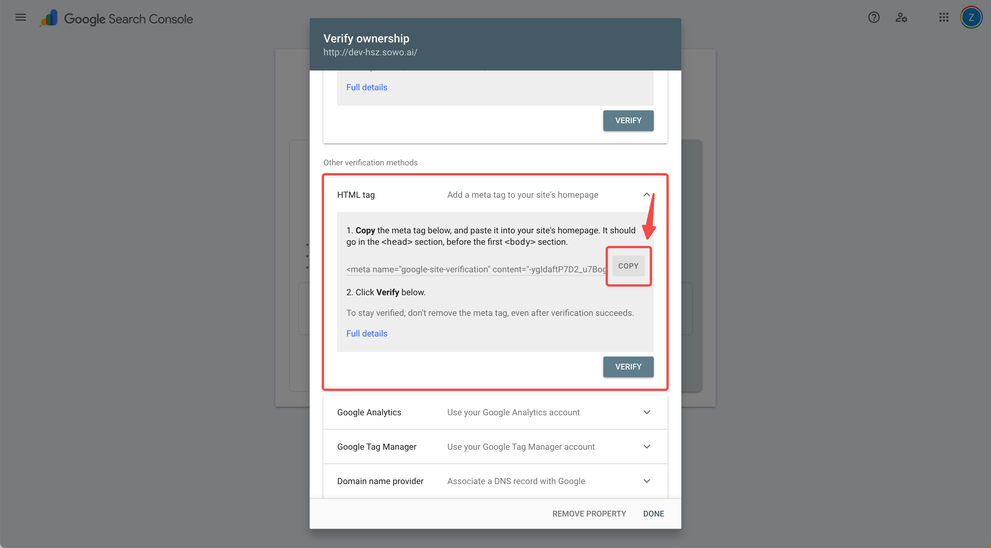 SEO Advanced Configuration - Readdy Docs