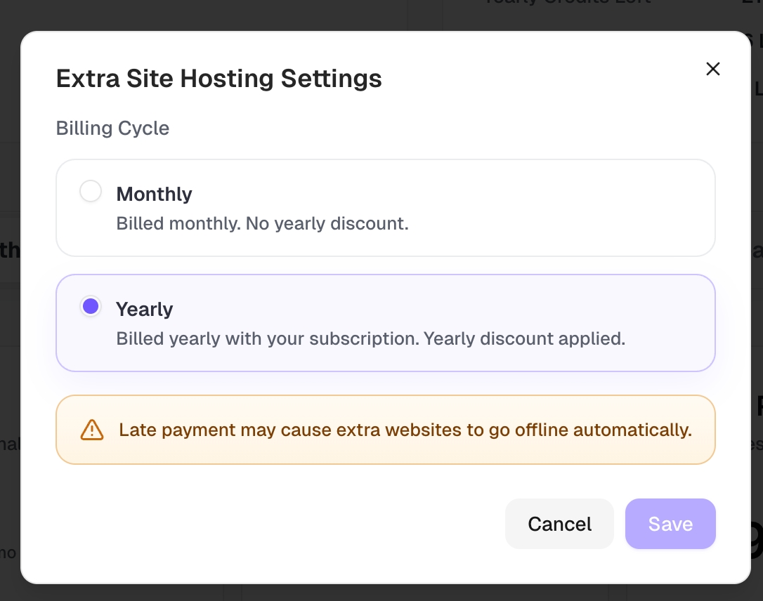 Extra Sites - Readdy Docs