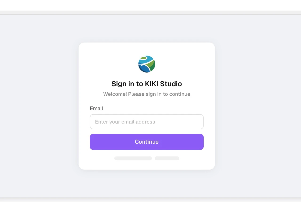 Finished white-label sign-in page with a custom logo, brand name, and client login form